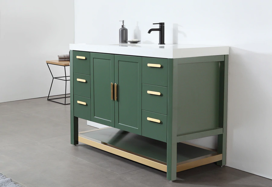 Winchester - forest green freestanding vanity